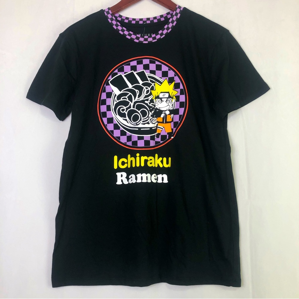 Box Lunch Naruto Ramen Shirt Anime Casual Short Sleeve Graphic Fandom Mens Large